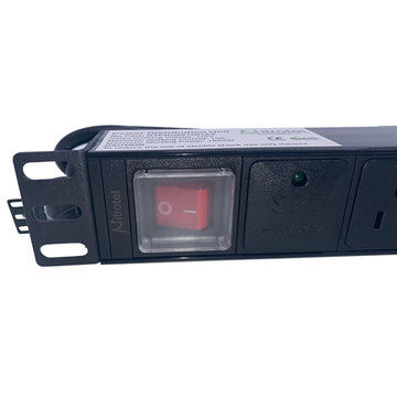 Nitrotel 8-Outlets 19" Horizonthal 1U Mouting 15A Power Distribution Unit (NTPDU081501A2)
